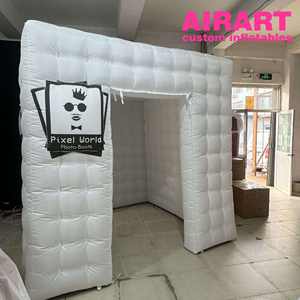 3m x 3m x 3m 표준 크기 점화 사진 부스 휴대용 <span class=keywords><strong>3D</strong></span> 그림 천막 팽창식 오두막 부스 - Product Image 6