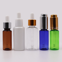 Flacon compte-gouttes d'huile essentielle en plastique transparent pour sérum liquide, vente en gros usine vide PET 5ml 10ml 15ml 20ml 30ml 50ml 100ml