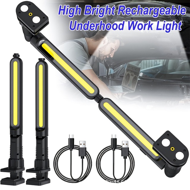 Rechargeable Mechanic Work Lights, Portable Magnetic LED Light Bar with Bright LED/2200mAh Battery, Underhood Light