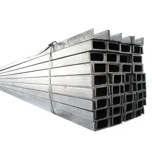 Heavy Duty Mejor precio C Perfil de canal de acero Q195 Q215 Q235B Sección de hierro al carbono Canal de acero