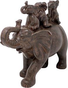 Figura de <span class=keywords><strong>elefante</strong></span> de resina para decoración del hogar, estatua decorativa de 8 "H 3 - Product Image 3