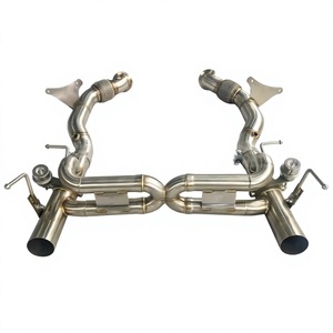 Système d'échappement entièrement en titane de haute qualité pour Ferrari 488 3.9T 2015, kit de tuyau de descente pour voiture - Product Image 3