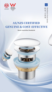 <span class=keywords><strong>Scarico</strong></span> per Lavabo Pop-up in Ottone Cromato con Certificazione Standard Australiana - Product Image 2