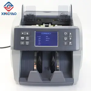 Automatic Currencies Recognizing Value Counter Mixed Amount Sum Money Counting Machine XOF XAF Bill Counter