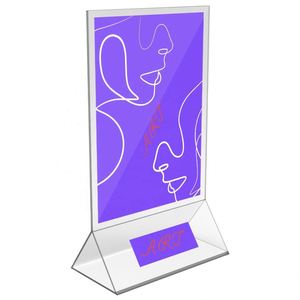 Portafotos Personalizado para Tarjetas Postales, Porta Menús Acrílico de Doble Cara - Product Image 3