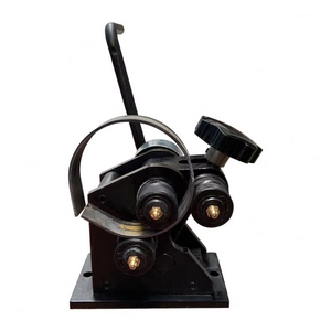Cintreuse de tuyaux à trois rouleaux, plieuse de conduites, machine à arrondir, cintreuse manuelle à engrenages, rouleau annulaire PR-3, machine à cintrer ronde - Product Image 1