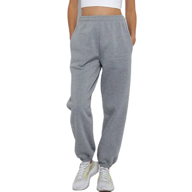 Custom Women's Activewear Track Cuff Sweatpants Fleece Jogger leisure wear Pants with Pockets