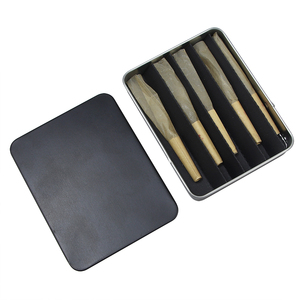 Black Child Proof Metal Sliding CR <strong>Tin</strong> <strong>Slide</strong> Drawer Child Resistant 5 Pack Packaging <strong>Rectangle</strong> <strong>Tin</strong> <strong>Box</strong> for Pre Rolled - Product Image 2