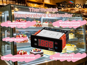 Chauffage et Refroidissement Double NTC/PTC, Alarme Modbus TTL, Dégivreur Manuel, 110/220V -40-110 ℃   Thermostat régulateur de température - Product Image 1