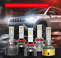 Nouveau phare LED de voiture 2026 H16JP/H16EU/H27/9005/9006/9012/9004/9007 35W 4000LM 6000K LED 12-24V en aluminium universel