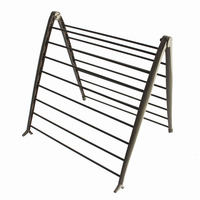 Séchoir à linge métallique pliable et léger pour salle de bain, gain de place pour la maison