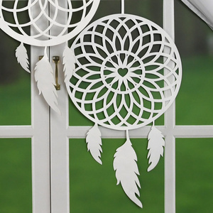 Cortina transparente suave semitransparente europea con atrapasueños, 1 pieza, utilizada para habitación de niños, dormitorio, sala de estar - Product Image 5