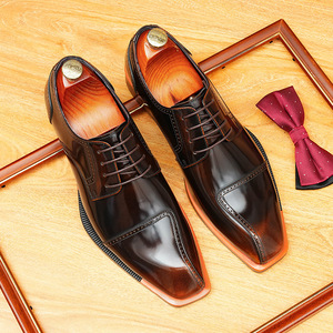 Zapatos Derby de Cuero Genuino, Estilo Inglés, Color Coordinado, Versátiles, Casuales, Formales, de Moda, Antideslizantes, para Negocios y Bodas - Product Image 6