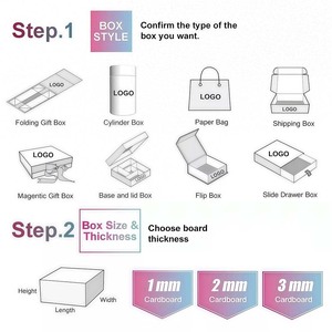Boîte d'emballage personnalisée recyclable, boîte à céréales vernie pour les compléments nutritionnels <span class=keywords><strong>de</strong></span> fitness, <span class=keywords><strong>granola</strong></span> et ensemble <span class=keywords><strong>de</strong></span> flocons d'avoine sains - Product Image 2