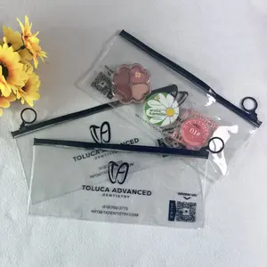 Neuzugang transparente PVC-Schmuckverpackung Kunststoff-Reissverschlussbeutel mit Logo Reißverschlussbeutel für Schmuck Reißverschlussbeutel für Ringverpackung