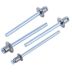 SDPSI DCT Zinc plateado acero completo lado plano doble cabeza avellanada tirar a través de remache ciego PT para puerta ventana gabinete - Product Image 1