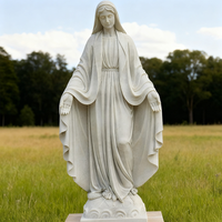 Statue religieuse catholique en marbre sculptée à la main grandeur nature, Marie, couleur personnalisable, durable, design européen, marque Xinyesheng