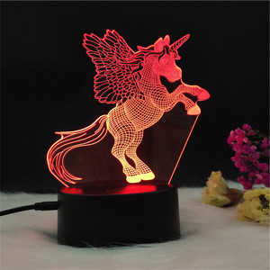 Christmas Gift 3D LED Lamp 7 Mixed-Double Color Room Decor <strong>Table</strong> Sleep Night Xmas Gift Kids Night Light 3D Usb Led <strong>Table</strong> Lamp - Product Image 2