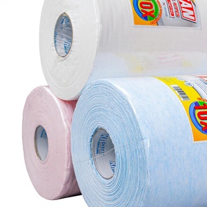 <b>Industrial</b> Machine Maintenance Eco-Friendly Nonwoven Square <b>Wipes</b> Roll KRCLEAN 30x30cm White Cleanroom Cloths Factory Equipment - Product Image 1