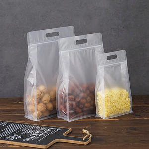 Proveedores de bolsas de doble cremallera transparentes esmeriladas Bolsa de plástico PET para dulces Café Snack Embalaje de alimentos para Fideos Azúcar - Product Image 2