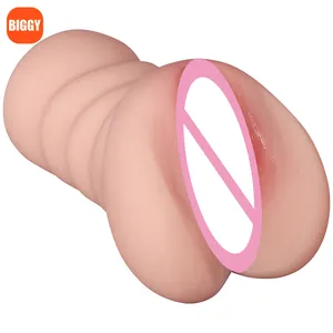 Großhandel Taschenpussy Sexpuppe 2 in 1 Männlicher Masturbator-Puppe realistische Vagina Anal doppelleibe Taschenpussy Sexpuppe für Männer