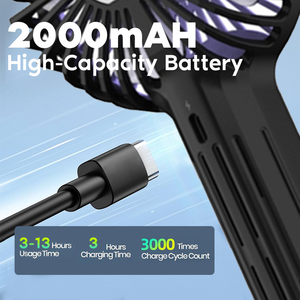 美国仓库产品手持风扇便携式Usb迷你风扇可折叠电动小风扇 - Product Image 2