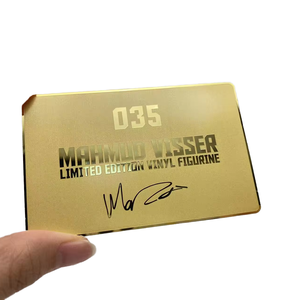 Alloy Gold <b>Mirror</b> Steel Business Cards-Business Gift with Etched Design Die Cutting Printing and <b>Letters</b> - Product Image 6