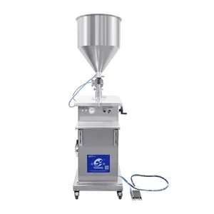 Vertical Semi Automatic Sauce Cream Jam Lotion Shampoo Liquid Filling Machine for Gel Bottle Filling