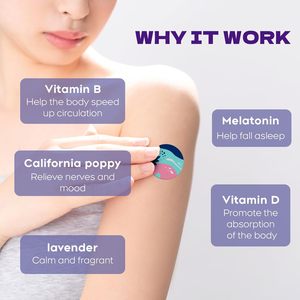 Produits de santé Patch d'aide au sommeil Ingrédients entièrement naturels Patch de sommeil à la lavande avec mélatonine - Product Image 3