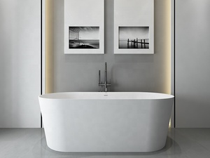 Fábrica de remolinos cinco estrellas hotel estándar nuevo huevo oval en forma de bañera cuarto de baño acrílico negro bañera - Product Image 6