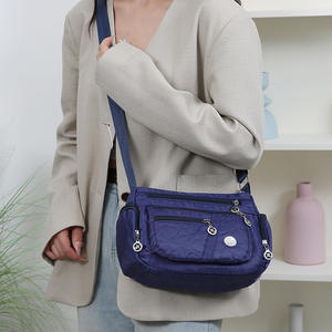 Bolso cruzado Moco para mujer, color morado, impermeable, multicapa, horizontal, cuadrado, para el día a día, viajes, bolso para mamá - Product Image 1