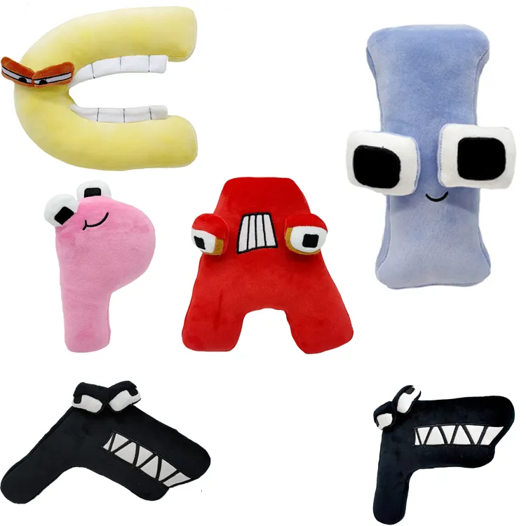 2022 kustom boneka hewan mainan huruf A-P bantal bayi anak interaktif edukasi boneka alfabet Lore mainan mewah