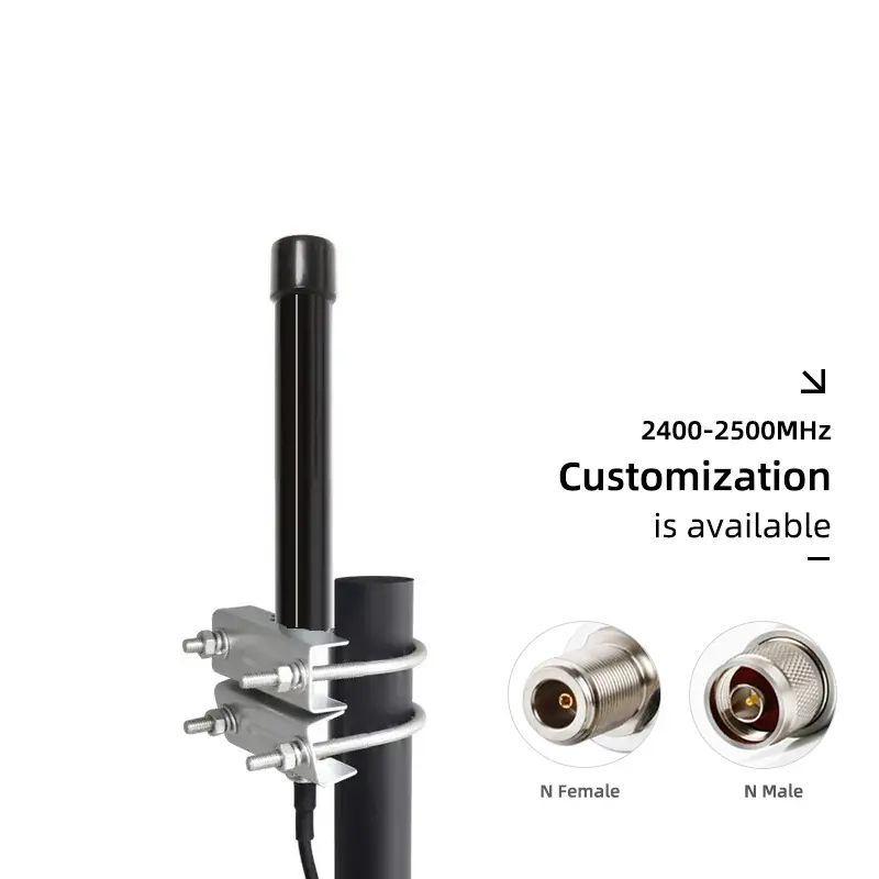 เสาอากาศฮีเลียมกำลังไฟสูง868MHz 915MHz WIFI UHF ไฟเบอร์กลาส OMNI Lora Dual Band สื่อสารไฟเบอร์กลาส