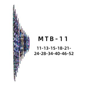 ZTTO SLR2 Rainbow <span class=keywords><strong>11</strong></span> vitesses <span class=keywords><strong>11</strong></span>-52T <span class=keywords><strong>Cassette</strong></span> UltraLight 380g CNC roue libre <span class=keywords><strong>vtt</strong></span> 11S pignons pour pièces de <span class=keywords><strong>VTT</strong></span> à large rapport - Product Image 3