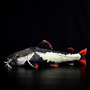 Peluche personnalisée de poisson-chat roux, <span class=keywords><strong>jouet</strong></span> en peluche mignon et doux, poupée poisson pour souvenir d'aquarium, fournisseur d'usine OEM ODM - Product Image 2