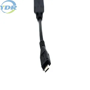Kabel Pencahayaan Data Pengisian Daya USB 2.0 A Ke Micro USB 10Cm UL2725 24AWG