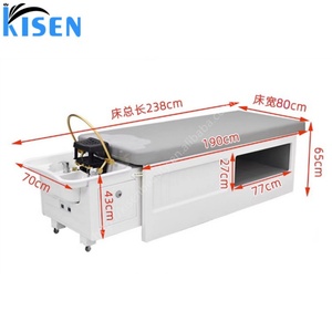 KISEN Modern Luxury Portable Washing Basin Hair Salon Electric Therapy Adjustable Beauty Salon Massage Head Spa Shampoo <b>Bed</b> - Product Image 6
