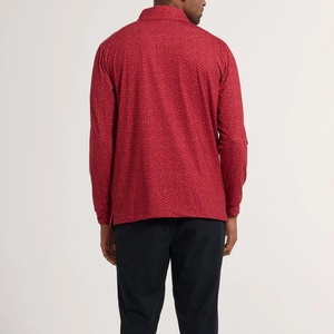 Camisetas de golf con cremallera de un cuarto para hombre, elásticas, personalizadas, con estampado, de manga larga, estilo urbano, en oferta - Product Image 5