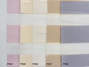 100% poliéster cebra tela ciega estilo francés patrón Vertical persianas ventanas francesas incorporado hoteles habitación sombreado - Product Image 6