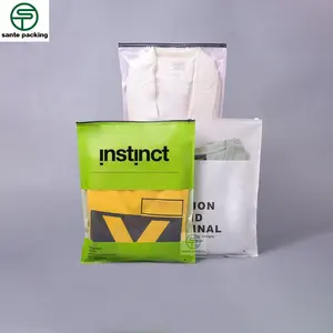 ज़िप सील टी शर्ट पैकेजिंग क्राफ्ट पेपर बैग के साथ जिपर और खिड़की Hoodies Sweatshirts और बच्चे मोजे के लिए पैकिंग