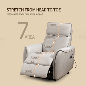 Canapé de salon moderne <span class=keywords><strong>en</strong></span> cuir pour salon simple électrique Fauteuil de massage inclinable pivotant pour home cinéma à bascule - Product Image 4