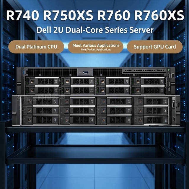 Used GPU Server R750XA 2U Rack Ampere A100 80GB High Performance Computing Private Mold in Stock