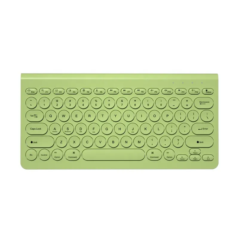 Casing Keyboard Bluetooth lipat Mini tahan air, penjualan laris 2024, casing RGB, sakelar Touchpad Gaming warna cokelat, komputer ponsel