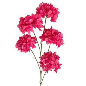 Flores Artificiales Color Rojo Rosa, Rosas, Hortensias, Orquídeas y Lirios para Decoración de Bodas - Product Image 5