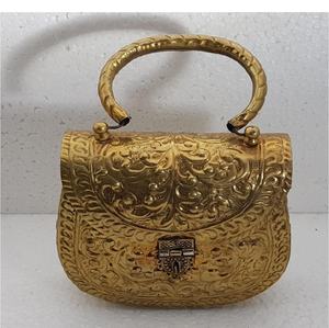 Antique <b>Silver</b> Embossed Brass Clutch <b>Evening</b> <b>Bag</b> <b>Silver</b> Antique Plated Brass Emboss Clutch <b>Bag</b> - Product Image 4