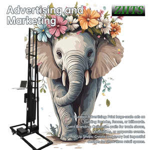 Impresora Automática de Arte Mural para Decoración de Interiores, Nueva, Diseños Personalizados DIY, Cabezales de Impresión XP600/DX7, Tinta UV, Material Flexible, Todo en Uno - Product Image 1