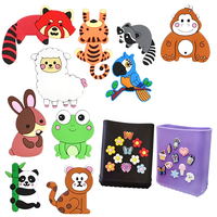 Sac breloques décoratives pour grands sacs en caoutchouc fleur animaux breloques accessoires pour plage fourre-tout en caoutchouc