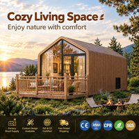 Kit de maisonnette préfabriquée étanche éprouvée, maison détachable 2 chambres pour habitation