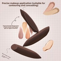 Éponge de Maquillage Visage Magic Beauty en Forme d'Œuf, Houpette Ingénieuse à Double Usage Sec/Humide, Ne Retient Pas Facilement la Poudre, Se Dilue dans l'Eau