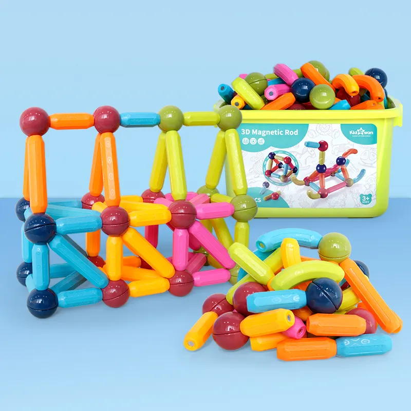 Best Magnet Toys Magnetic Fun Building Blocks Toy Magnetic Sticks And Balls Rod Toys Set For Kids Children